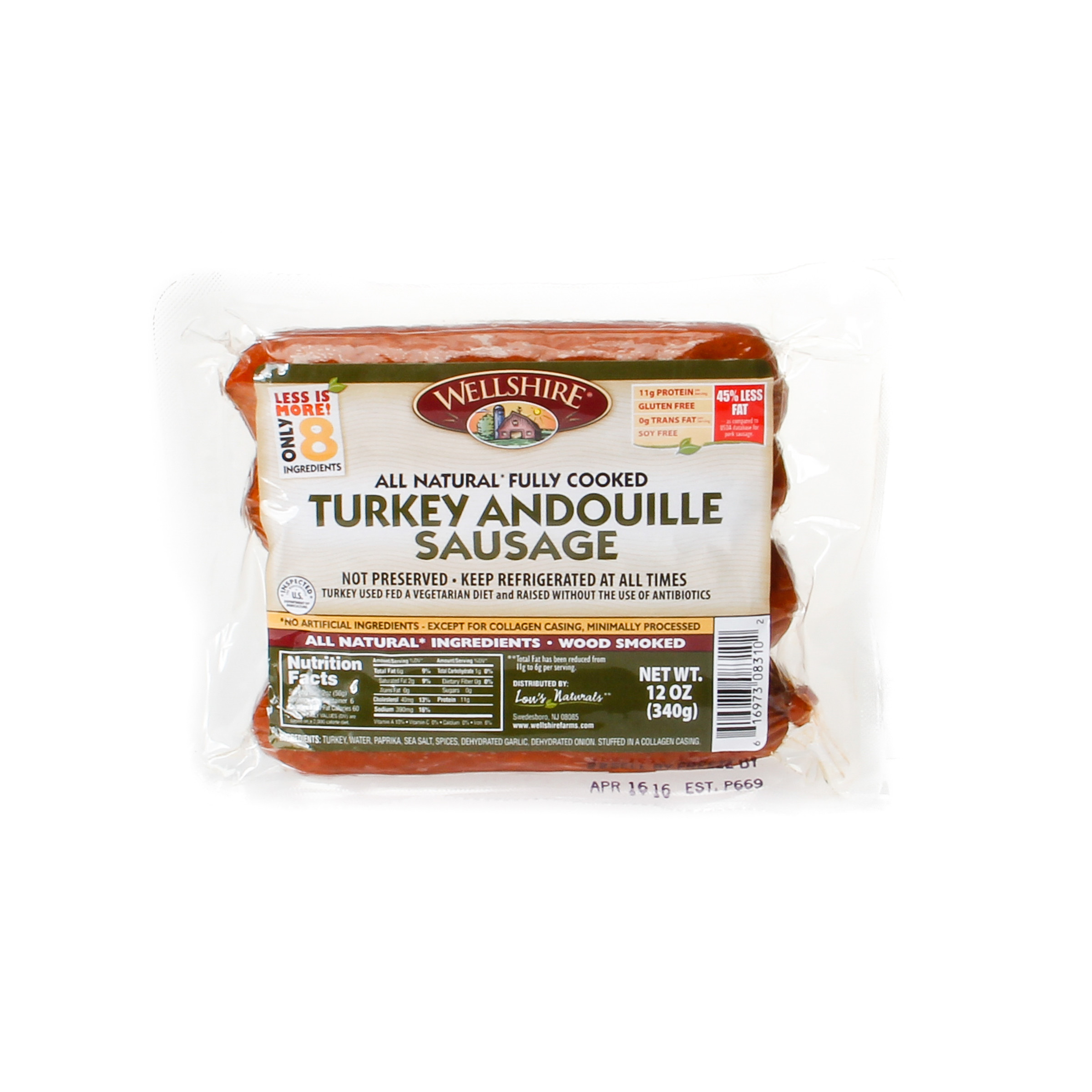 Turkey Andouille Sausage
 turkey andouille sausage