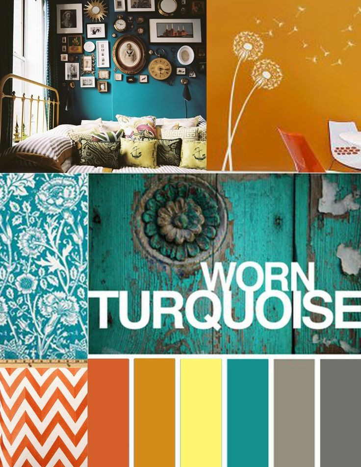 Turquoise Color Scheme Living Room
 orange and turquoise color palette Google Search