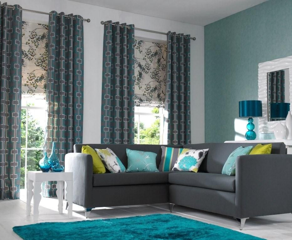 Turquoise Color Scheme Living Room
 Blue real in front room either with creams whites and