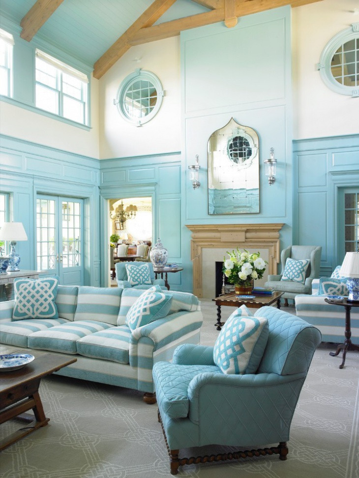 Turquoise Living Room Decor
 18 Turquoise Living Room Designs Ideas