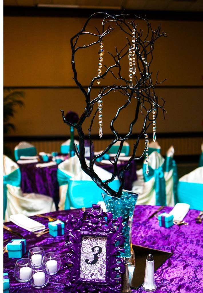 Turquoise Wedding Decorations
 Purple And Turquoise Wedding Decorations