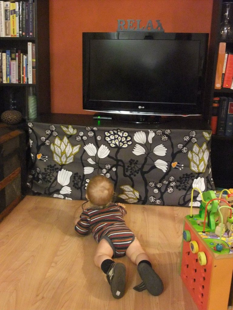 Tv Stands For Kids Room
 DIY TV Stand Skirt to hide your DVD player from a