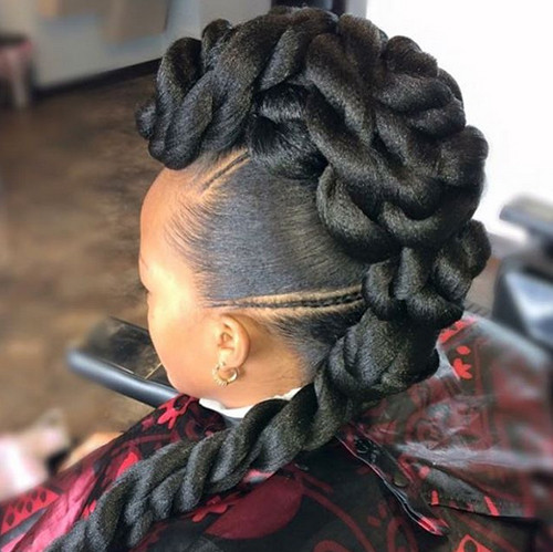 Twisted Updo Hairstyles African American
 Elegant African American Braided Updo Hairstyles