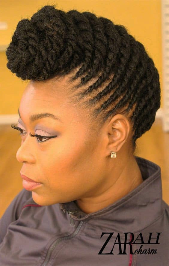 Twisted Updo Hairstyles African American
 African American Flat Twist Updo Hairstyles