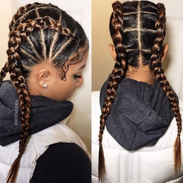 Two Braids Black Hairstyles
 Two Braids Hairstyles
