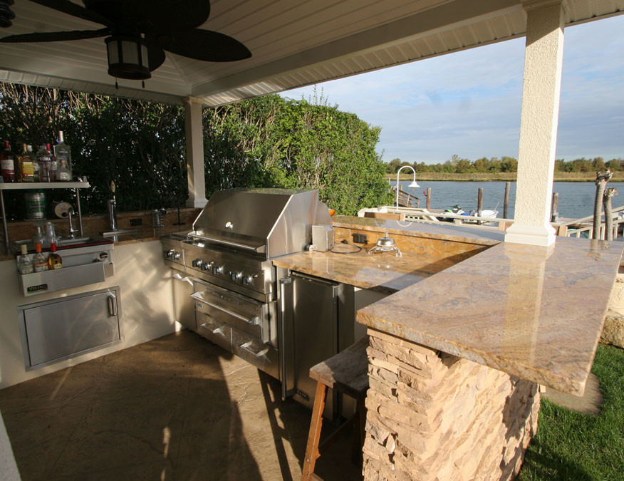 U Shaped Outdoor Kitchen
 Custom Built Outdoor Kitchens 2010 U Shaped Kitchen