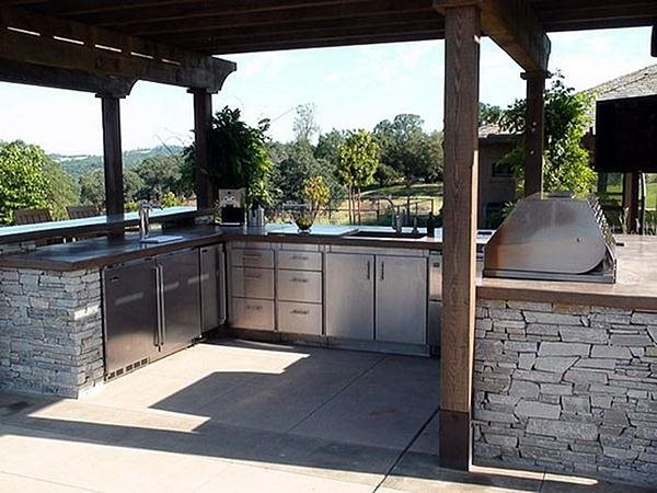 U Shaped Outdoor Kitchen
 Outdoor Kitchen Layouts – Samples & Ideas Landscaping