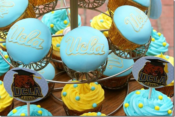 Ucla Graduation Party Ideas
 Blue & Gold UCLA Cupcakes