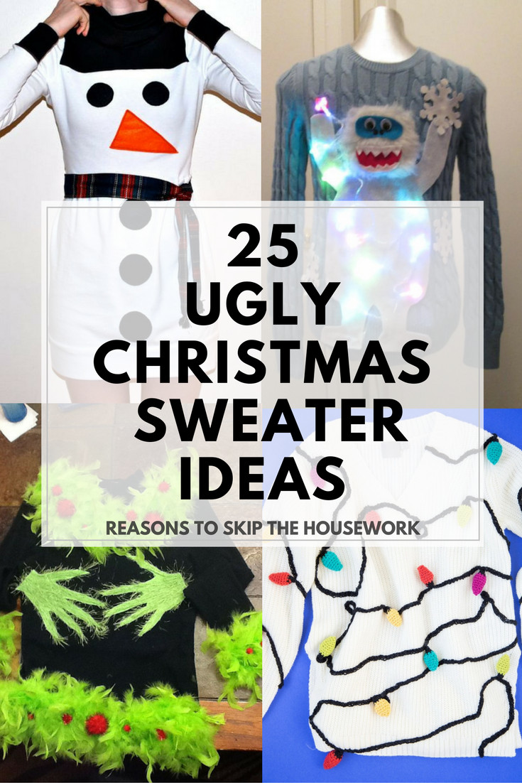 Ugly Sweater Ideas For Christmas Parties
 Ugly Christmas Sweater Ideas Reasons To Skip The Housework