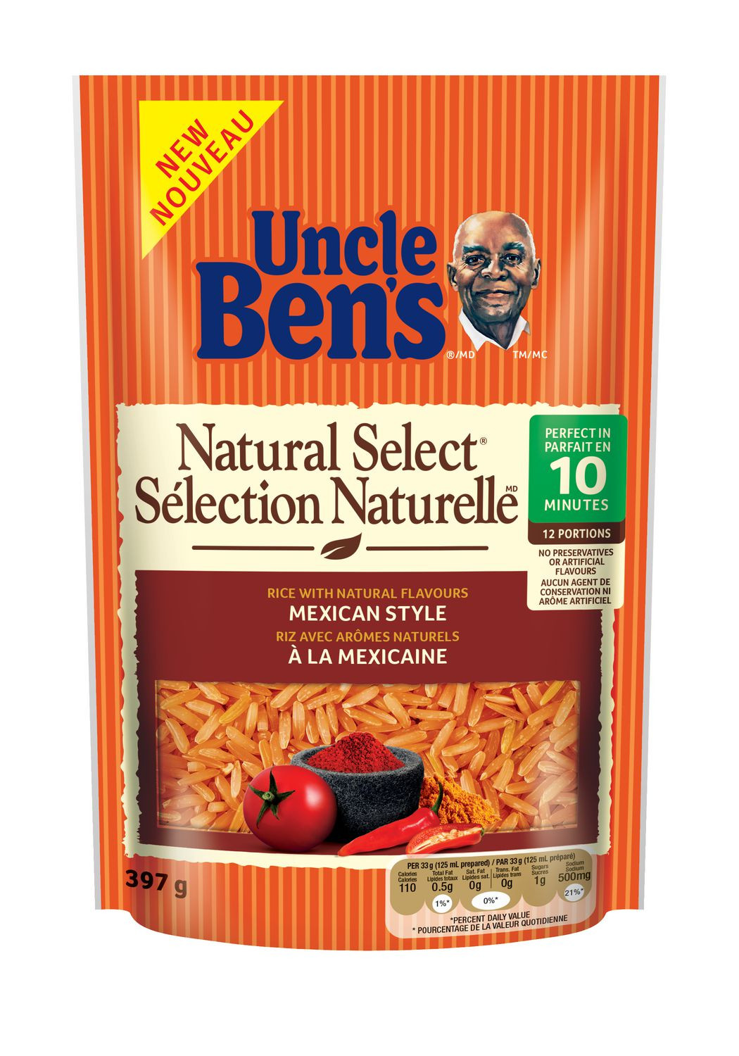 Uncle Ben'S Mexican Rice
 Uncle Ben s Natural Select Mexican Style Rice 397g