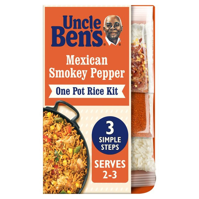 Uncle Ben'S Mexican Rice
 Uncle Ben s Mexican Smokey Pepper e Pot Rice Kit