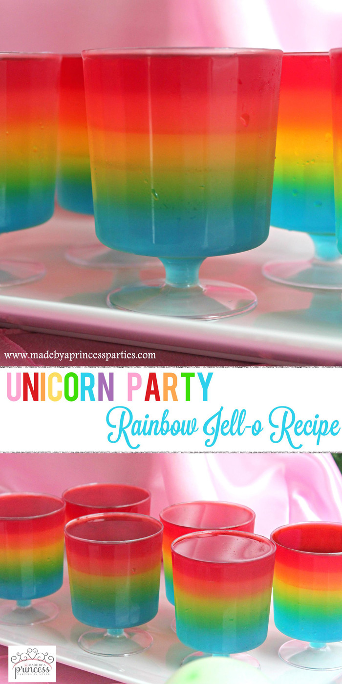Unicorn And Rainbow Birthday Party Ideas
 Unicorn Party Rainbow Jello Recipe