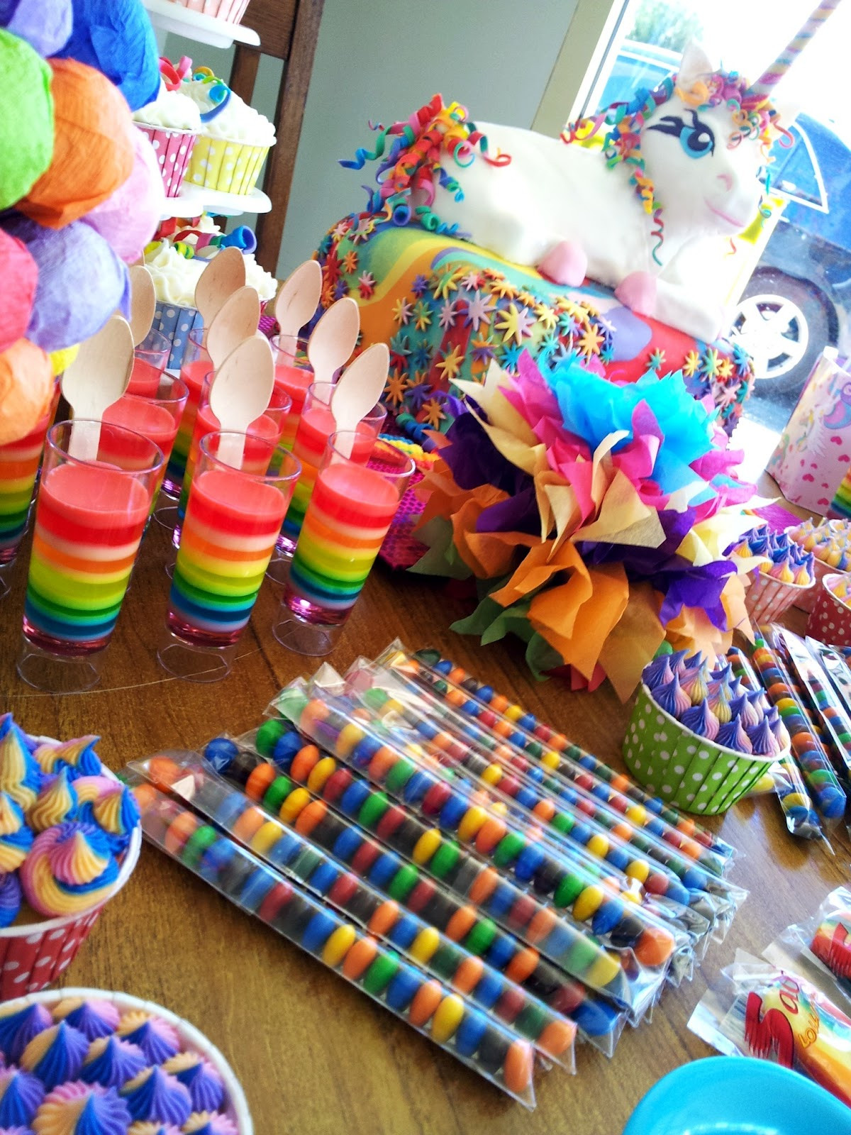 Unicorn And Rainbow Birthday Party Ideas
 The Quick Unpick Five FIVE A party rainbows and a