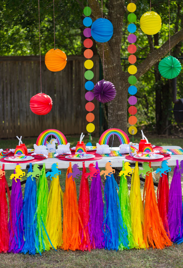 Unicorn And Rainbow Birthday Party Ideas
 Hazel s Rainbow Unicorn Birthday Party Design Improvised