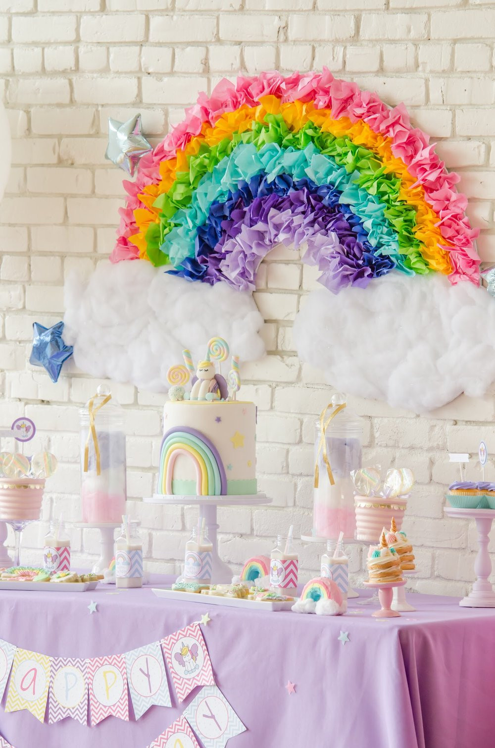 Unicorn And Rainbow Birthday Party Ideas
 The Sweetest Unicorn Birthday Party Free Printables
