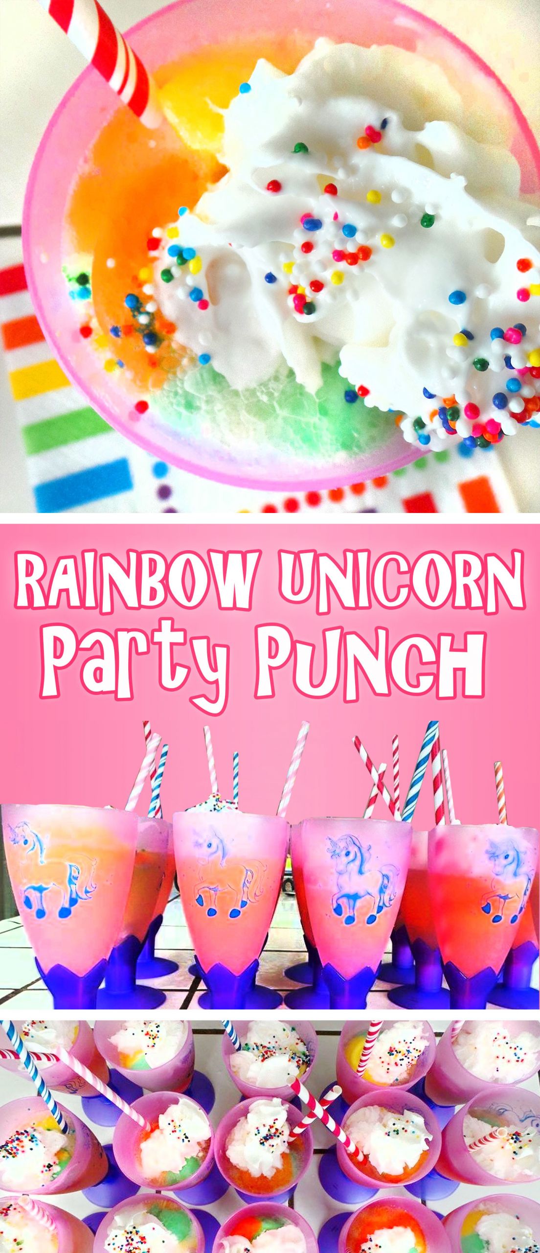 Unicorn Bday Party Ideas
 Rainbow Unicorn Party Punch