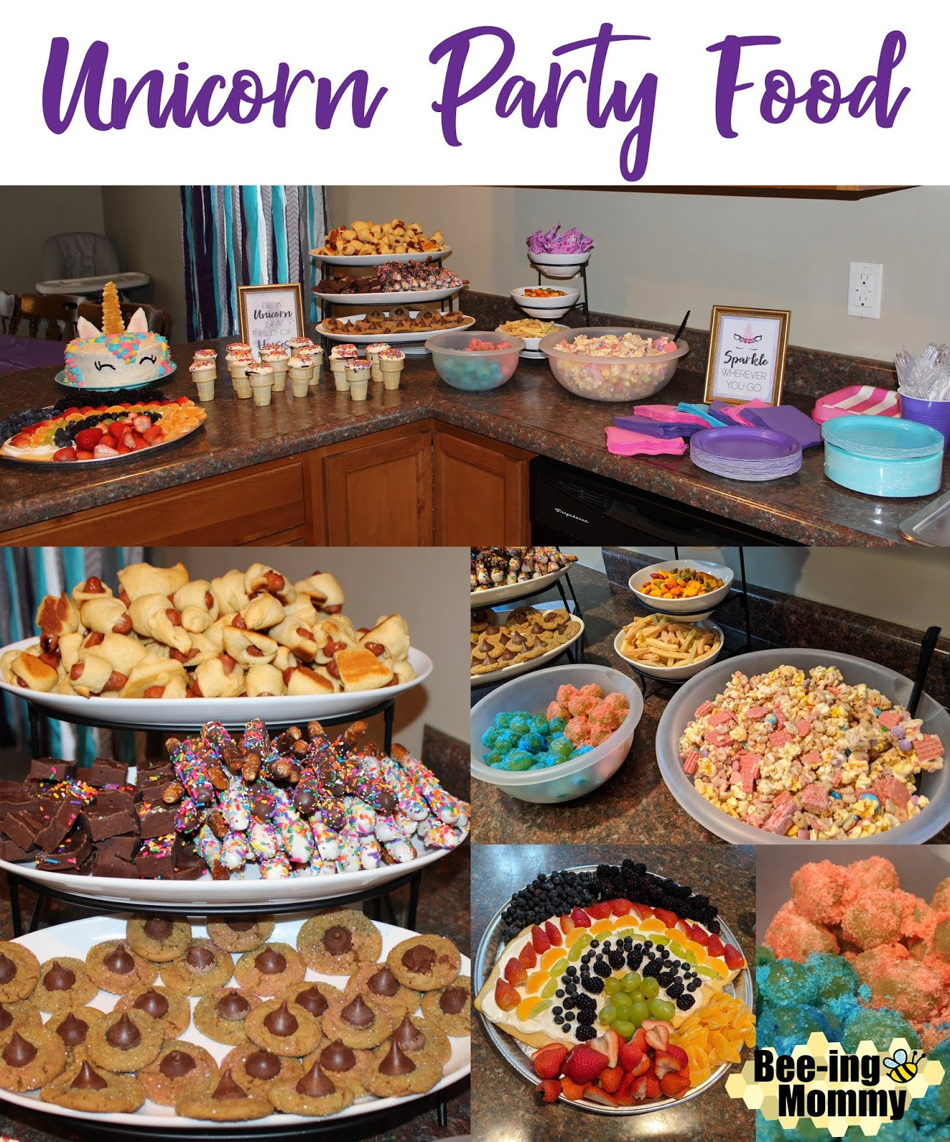Unicorn Birthday Party Food Ideas Name
 Magical Unicorn Birthday Party