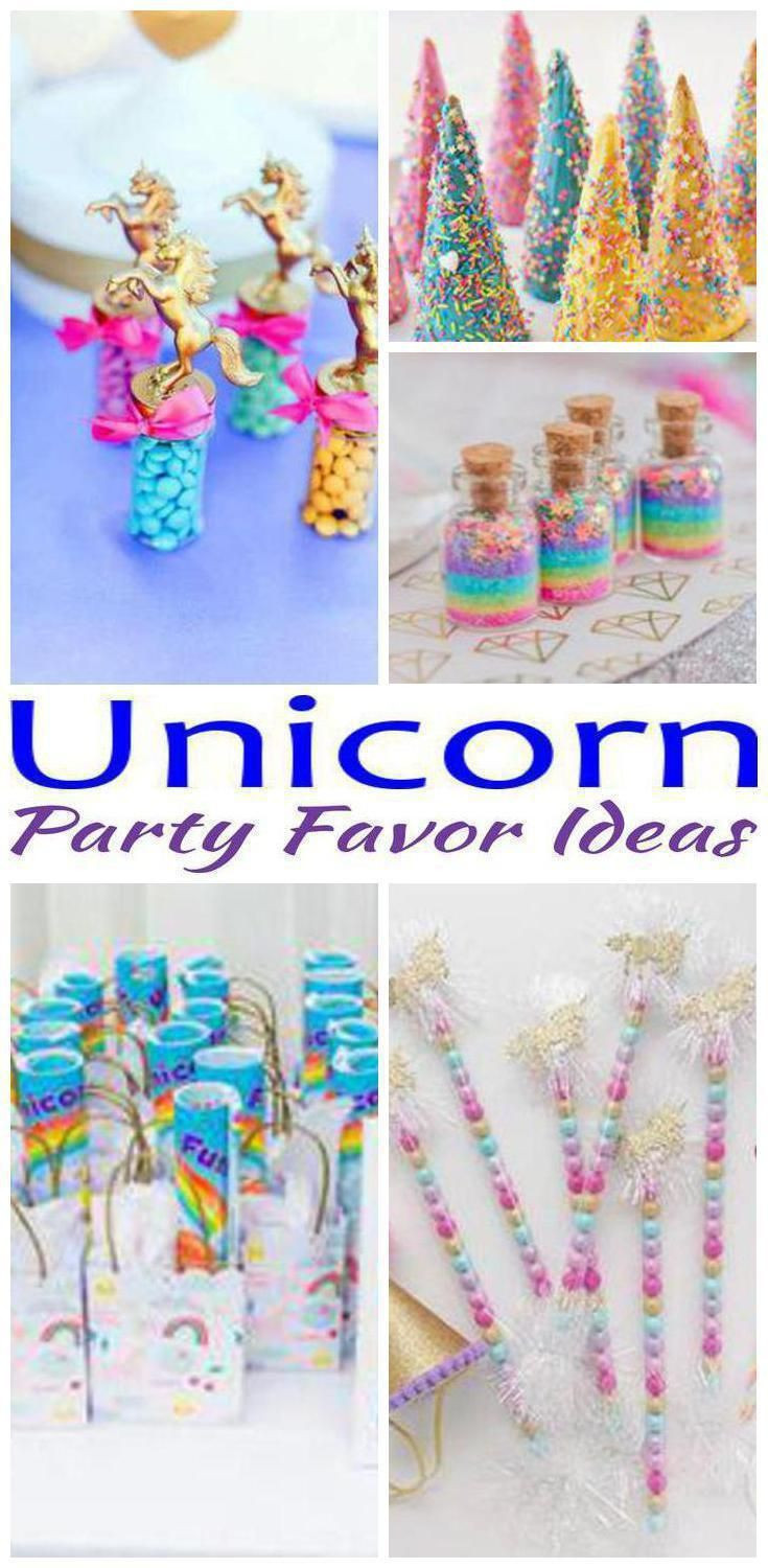 Unicorn Food Party Favor Ideas
 Unicorn Party Favor Ideas