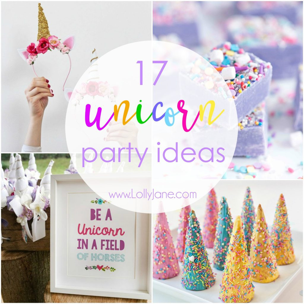 Unicorn Party Favor Ideas
 17 unicorn party ideas Lolly Jane