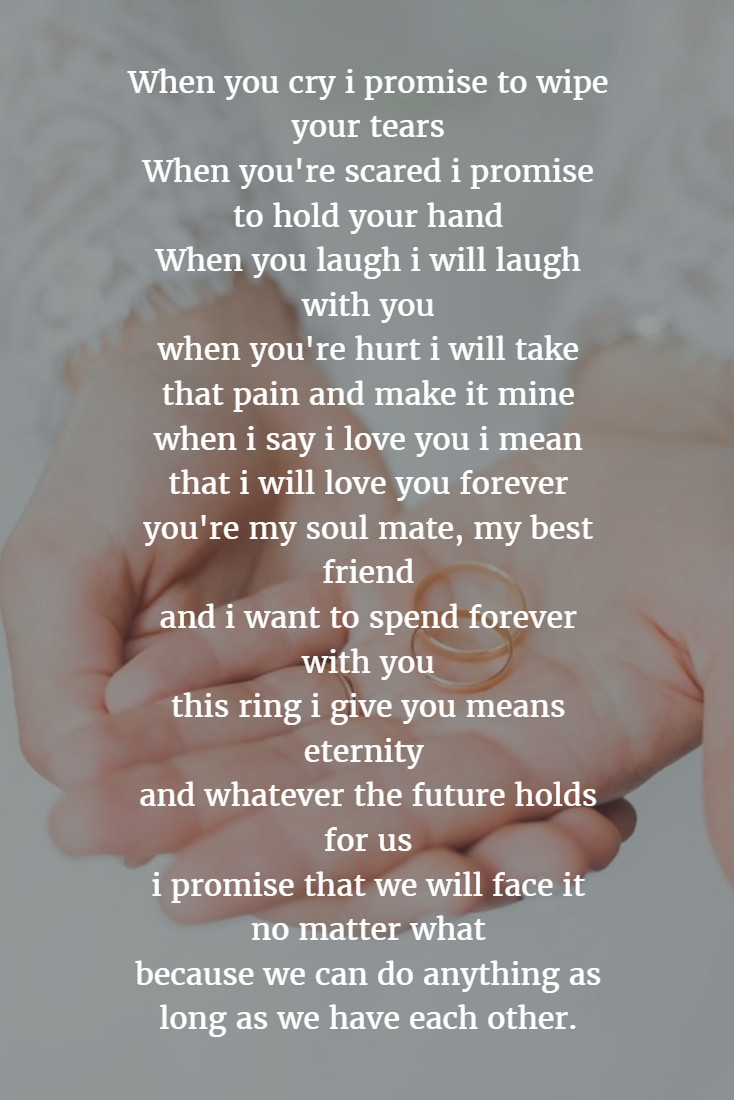 Unique Wedding Vows Examples
 22 Examples About How to Write Personalized Wedding Vows