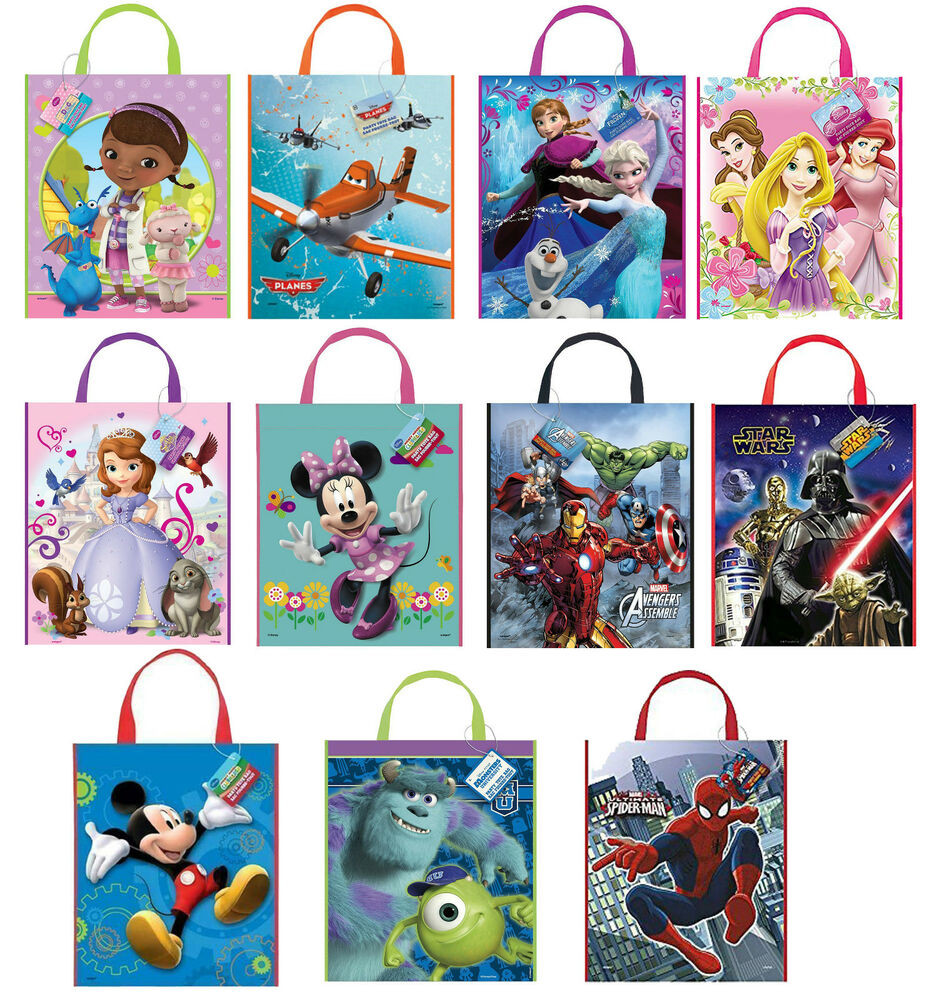 Unisex Gifts For Kids
 Disney Party Tote Bags Character Party Supplies Gift Loot