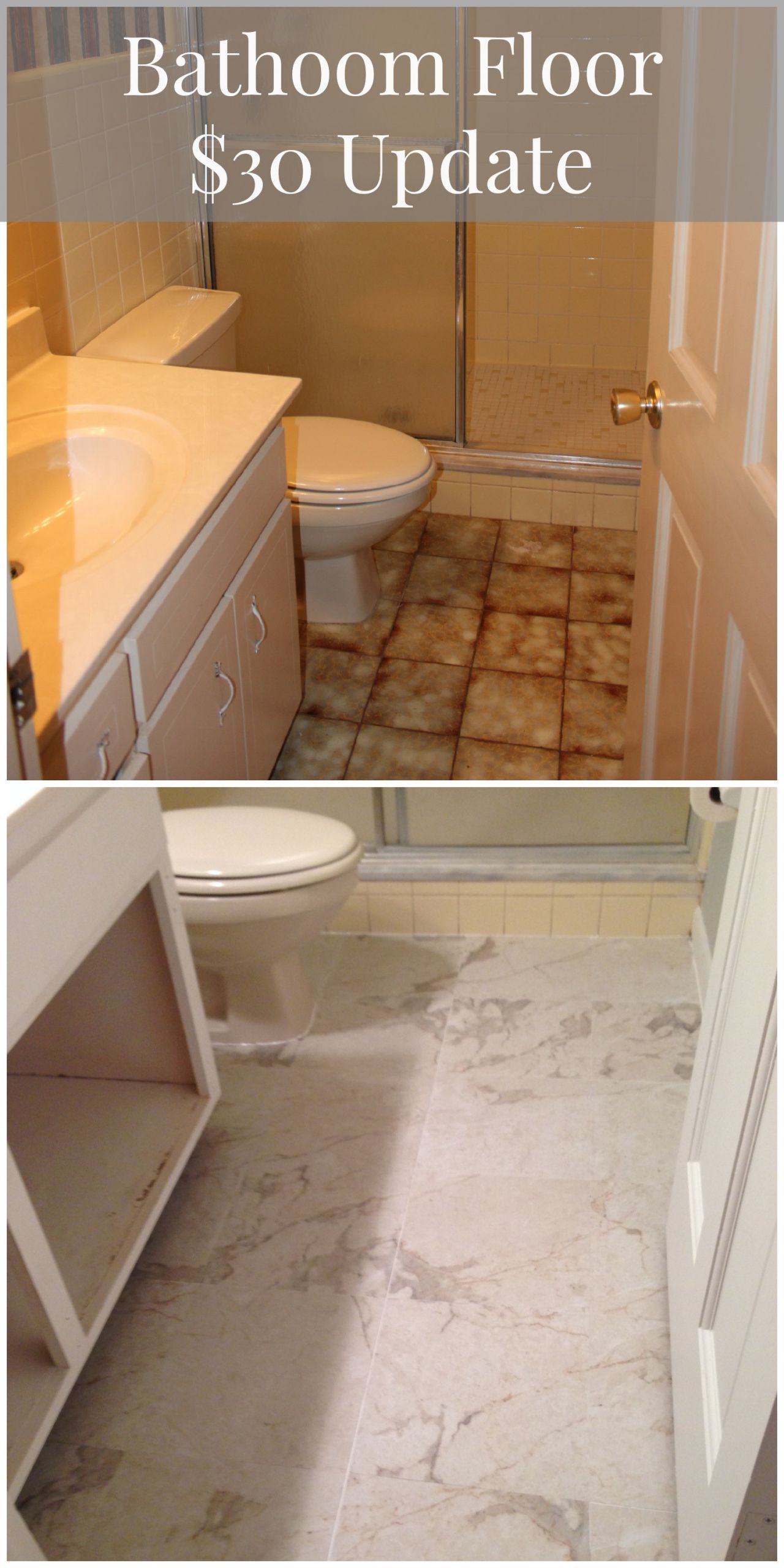 Update Bathroom Tile Without Replacing
 DIY Home Renovation The Happy Housewife™ Home Management