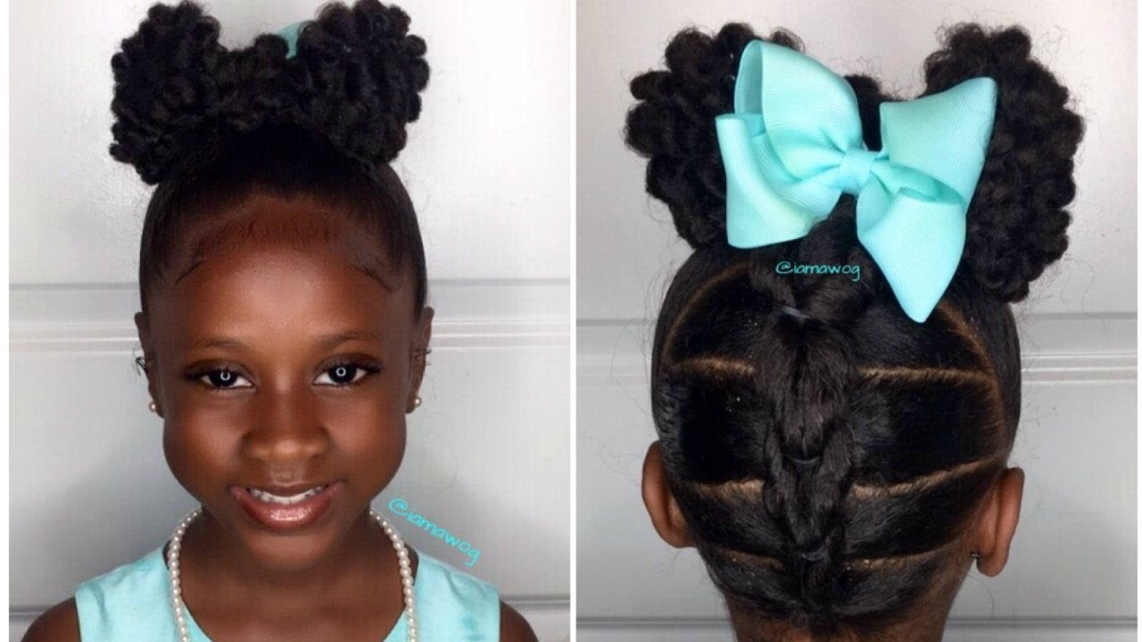 Updo Hairstyles For Kids
 Textured Bow Updo Kids Natural Hairstyle