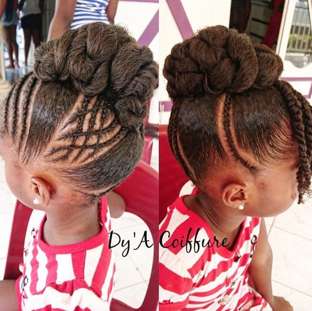 Updo Hairstyles For Kids
 Adorable updo by dyacoiffure Black Hair Information
