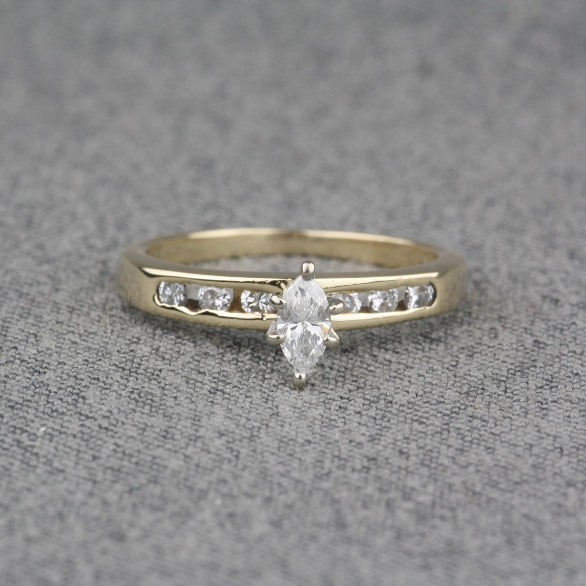 Used Diamond Engagement Rings
 Pre Owned 14 Karat Yellow Gold Diamond Engagement Ring