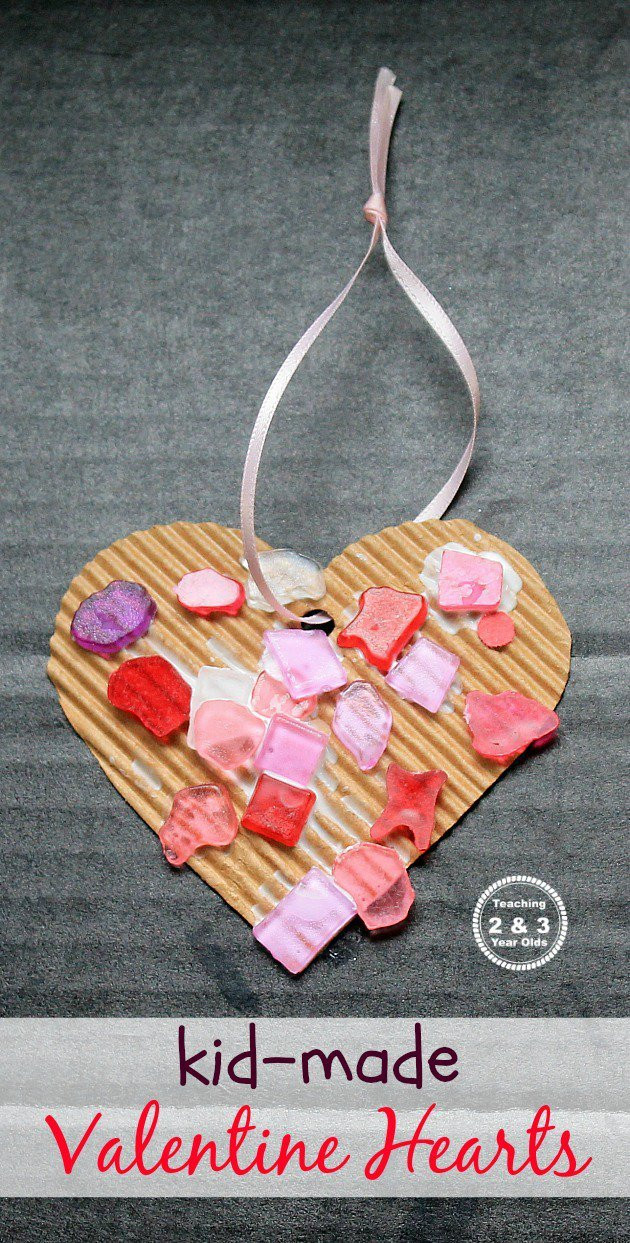 Valentine Art And Crafts For Preschool
 Colorful Cardboard Valentine s Craft for Preschoolers