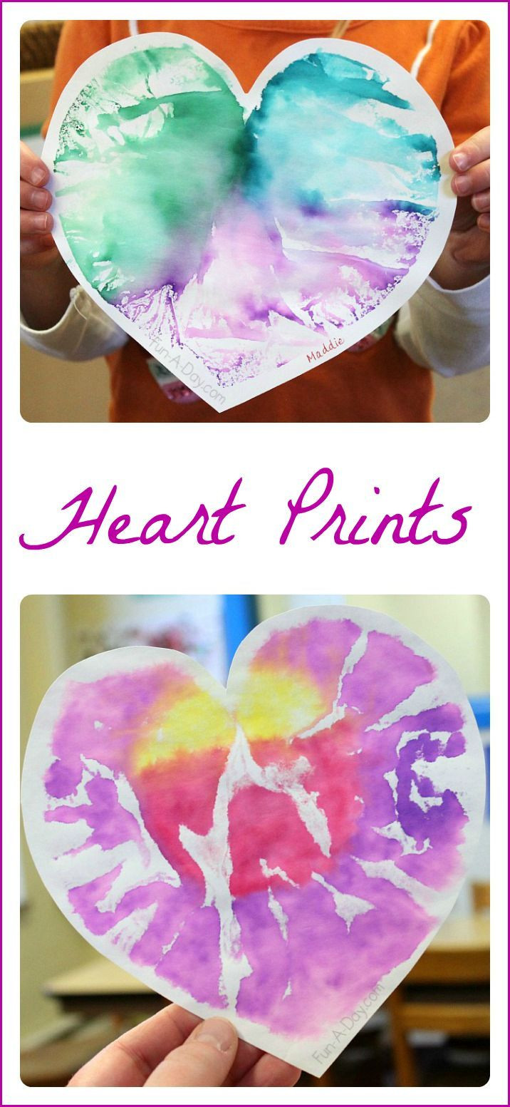 Valentine Art Projects For Preschoolers
 Heart Print Valentine Art Project for Preschoolers