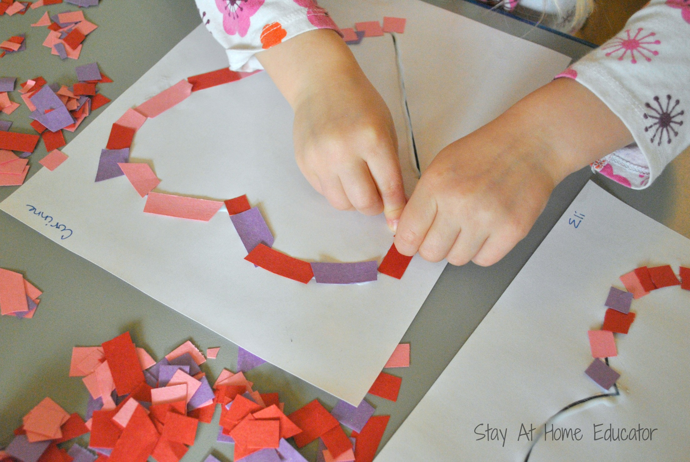 Valentine Art Projects For Preschoolers
 Confetti Hearts Valentine Craft Stay At Home Educator