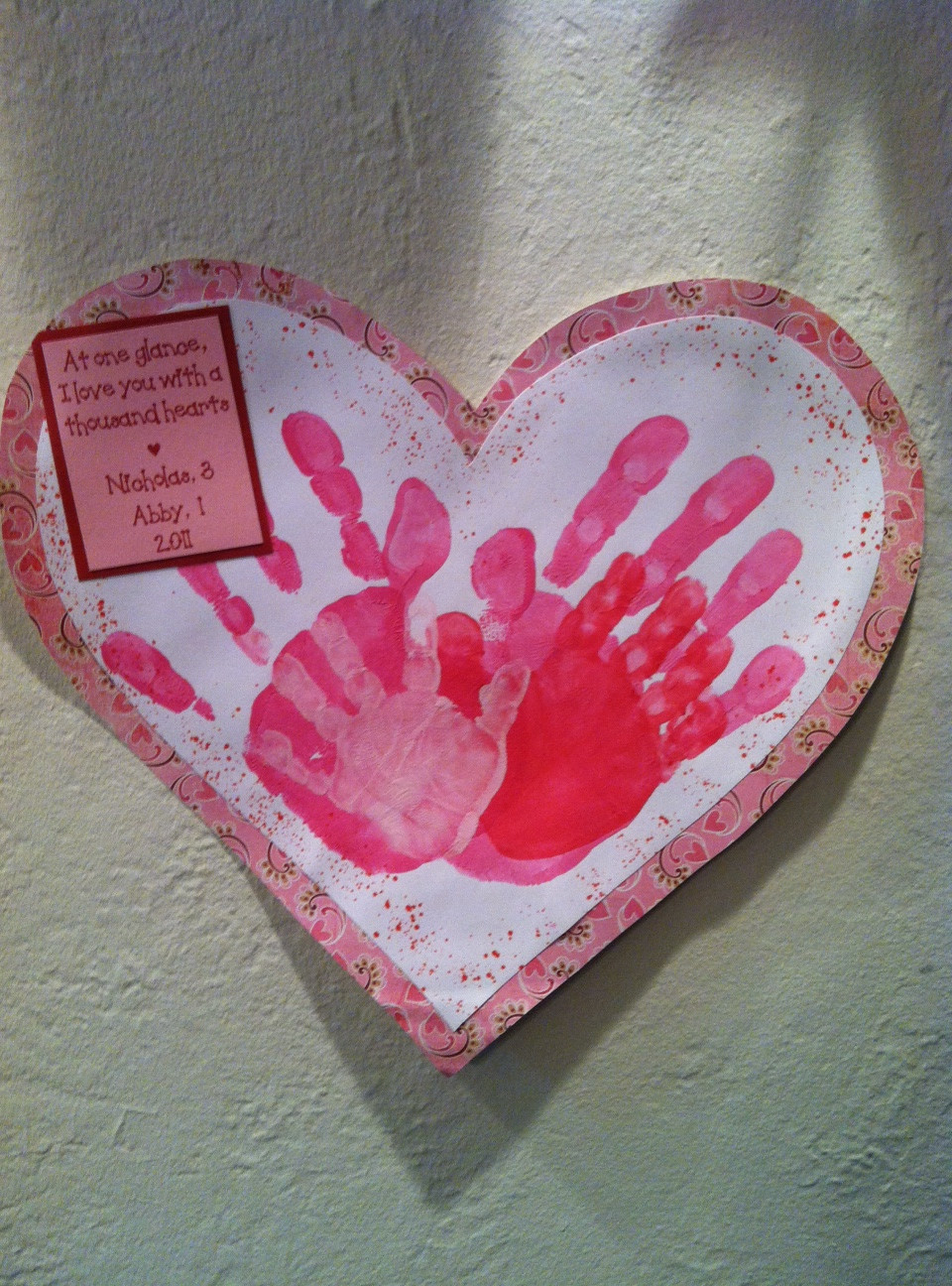 Valentine Arts And Crafts For Preschoolers
 Valentine’s Day Handprint Crafts