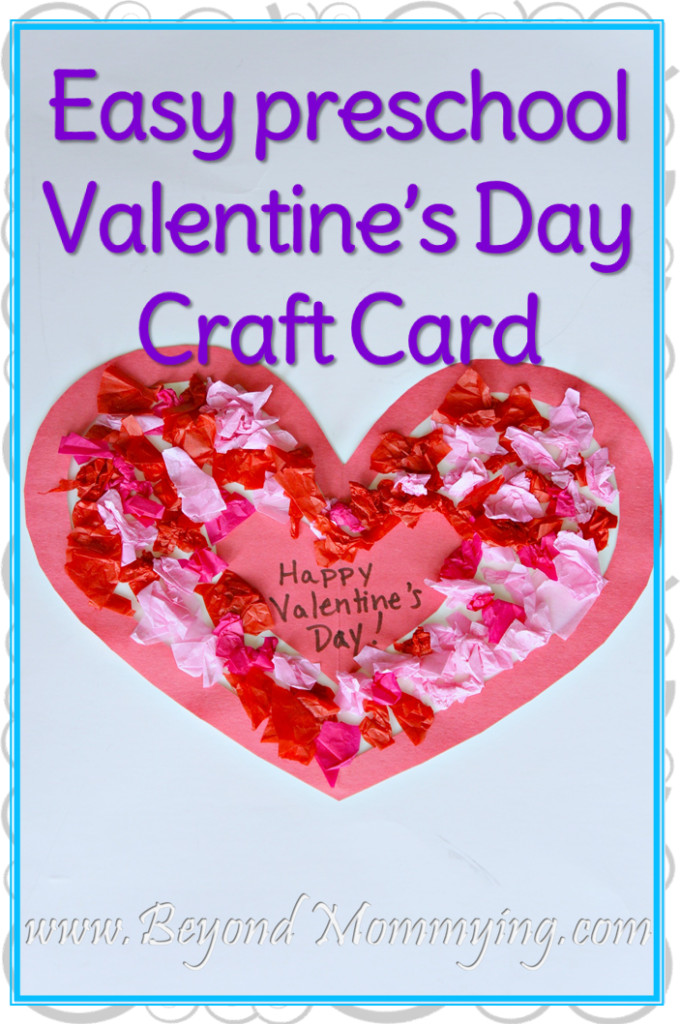 Valentine Cards Craft For Preschool
 Easy Preschool Valentine s Day Craft Card Beyond Mommying
