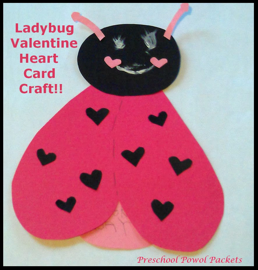 Valentine Cards Craft For Preschool
 Ladybug Valentine Heart Card Craft