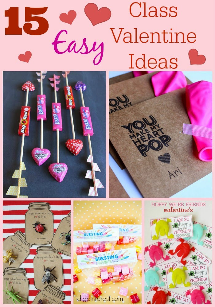 Valentine Class Gift Ideas
 15 Easy Homemade Class Valentine Ideas I Dig Pinterest