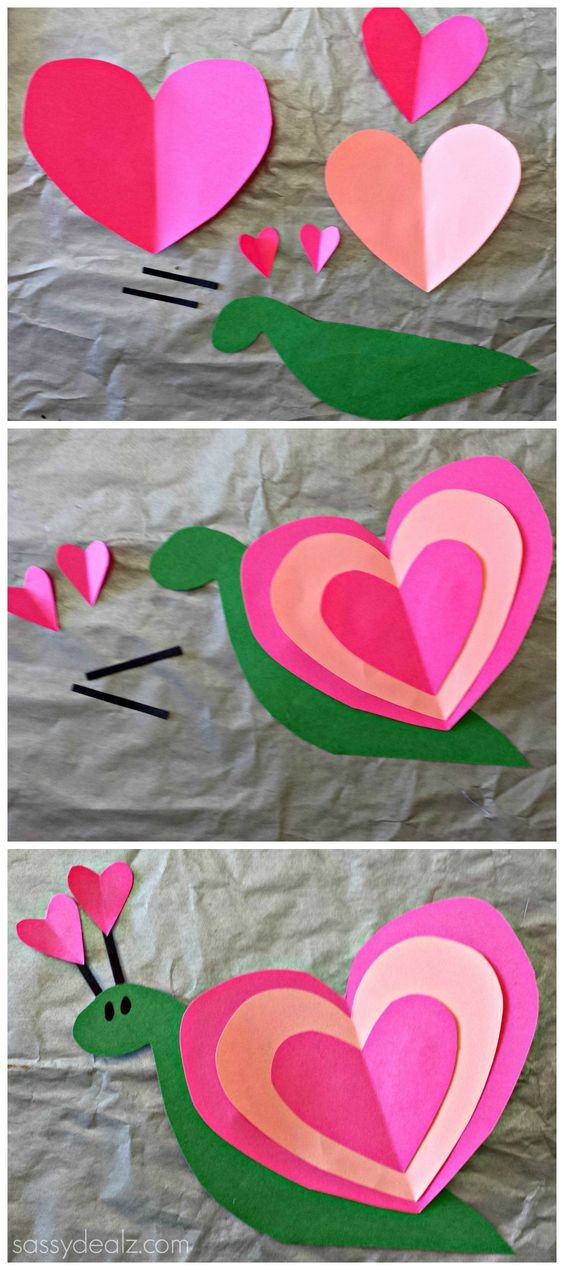 Valentine Crafts For Preschoolers Pinterest
 Valentine Art Project For Middle School snail craft