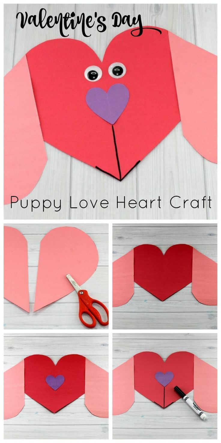 Valentine Day Craft Ideas For Preschoolers
 Puppy Love Preschool Heart Craft to Make this Valentine s