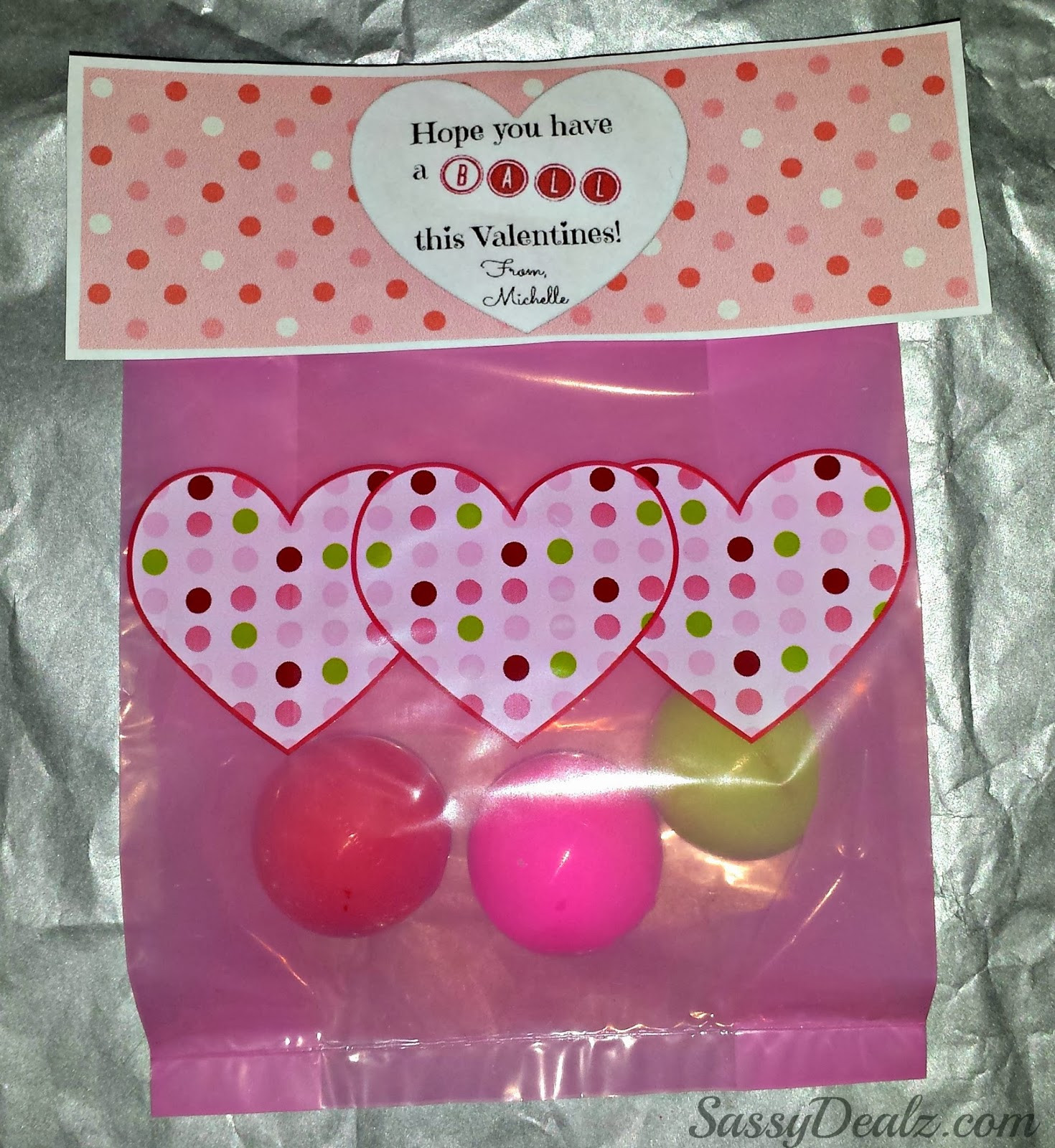 Valentine Day Gift Bags Ideas
 DIY Valentine s Day Bouncy Ball Gift Bag Idea Crafty Morning