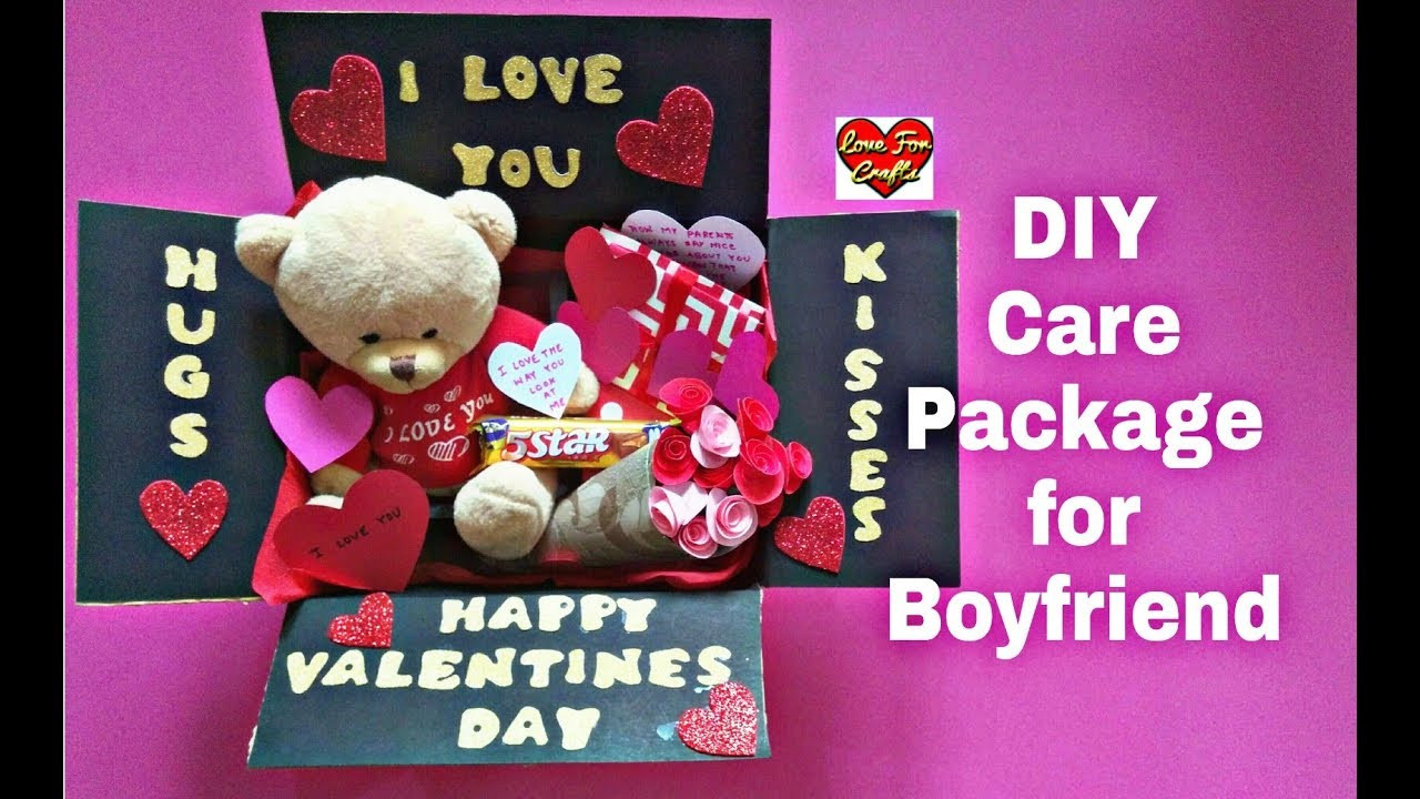 Valentine Day Gift Ideas For Boyfriend
 DIY Care Package for Boyfriend