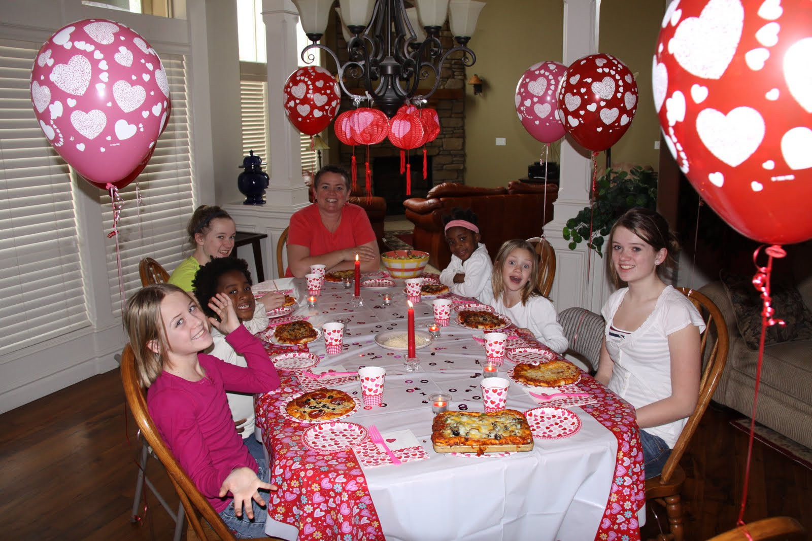 Valentine Dinner For Family
 Dildine Family of Eight June 2011