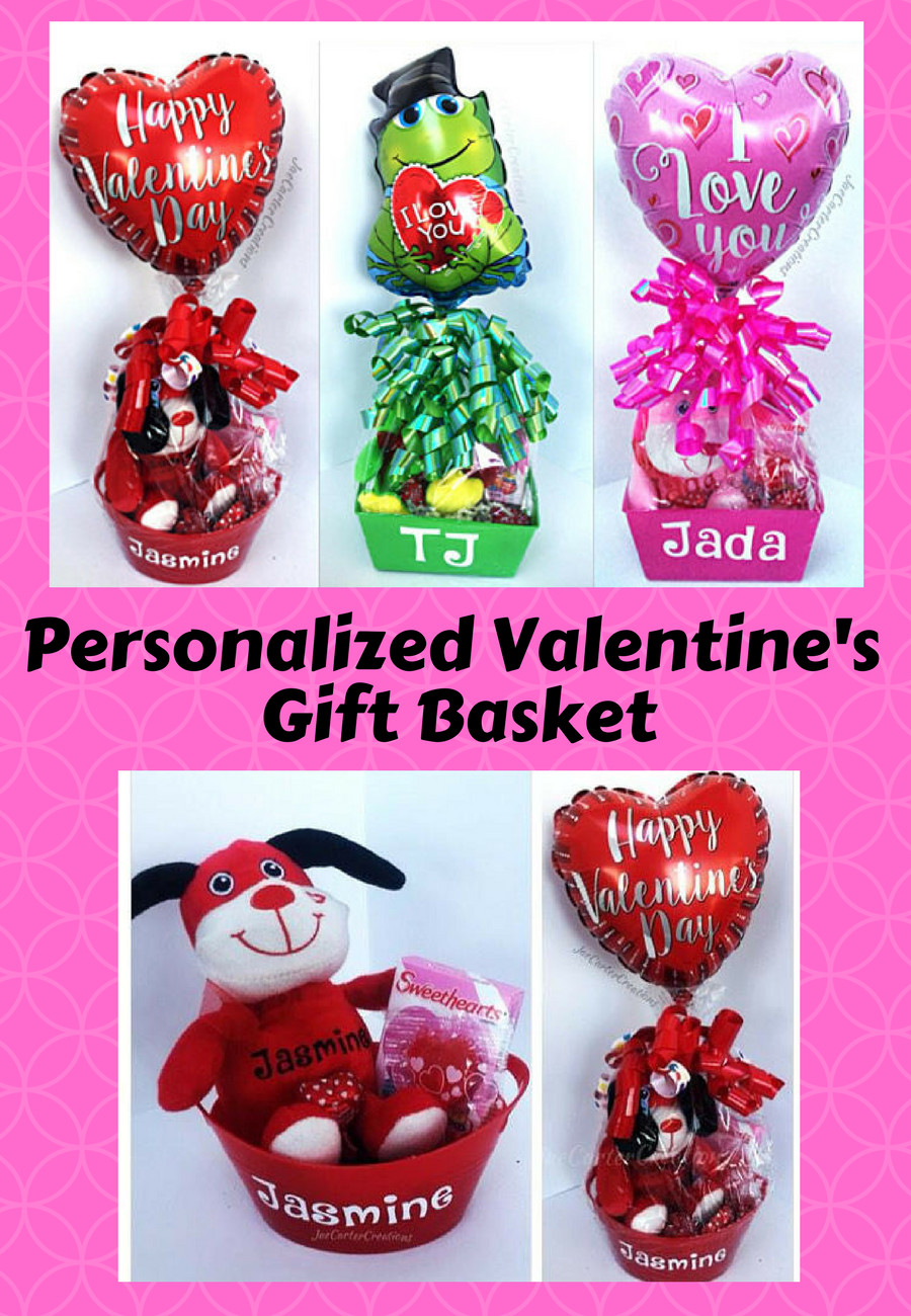 Valentine Gift Baskets For Kids
 Cute Personalized Valentine s Day Gift Basket for kids ad