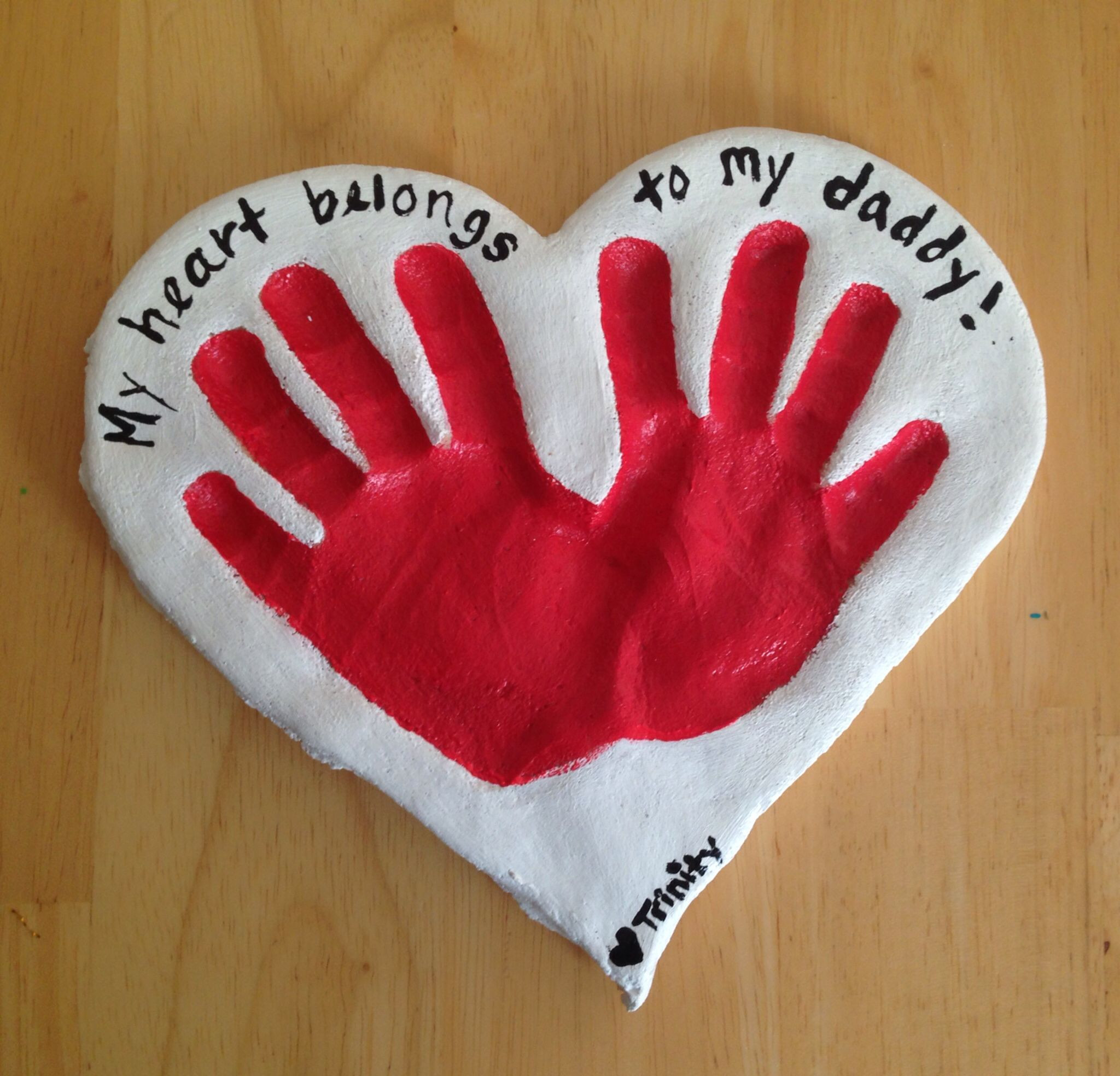 Valentine Gift Ideas For Father
 Salt dough t for daddy