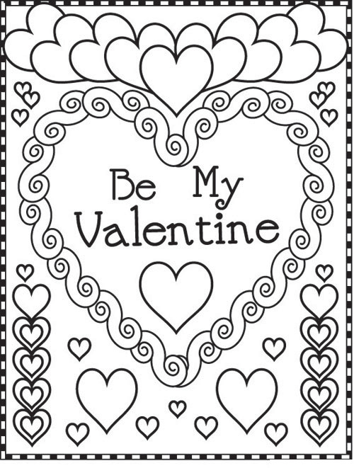 Valentine Printable Coloring Sheets
 Valentine s Day Coloring Pages Minnesota Miranda