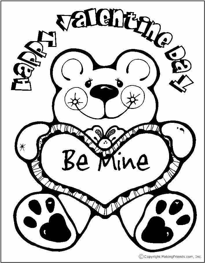 Valentine Printable Coloring Sheets
 Valentine s Day Coloring Pages