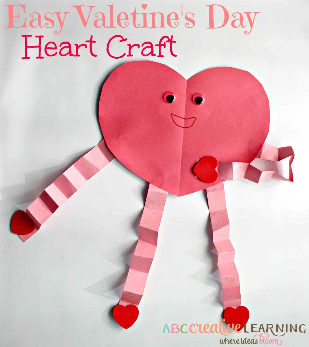 Valentine'S Day Craft Ideas For Preschoolers
 Easy and Cute Valentine s Day Heart Craft For Kids
