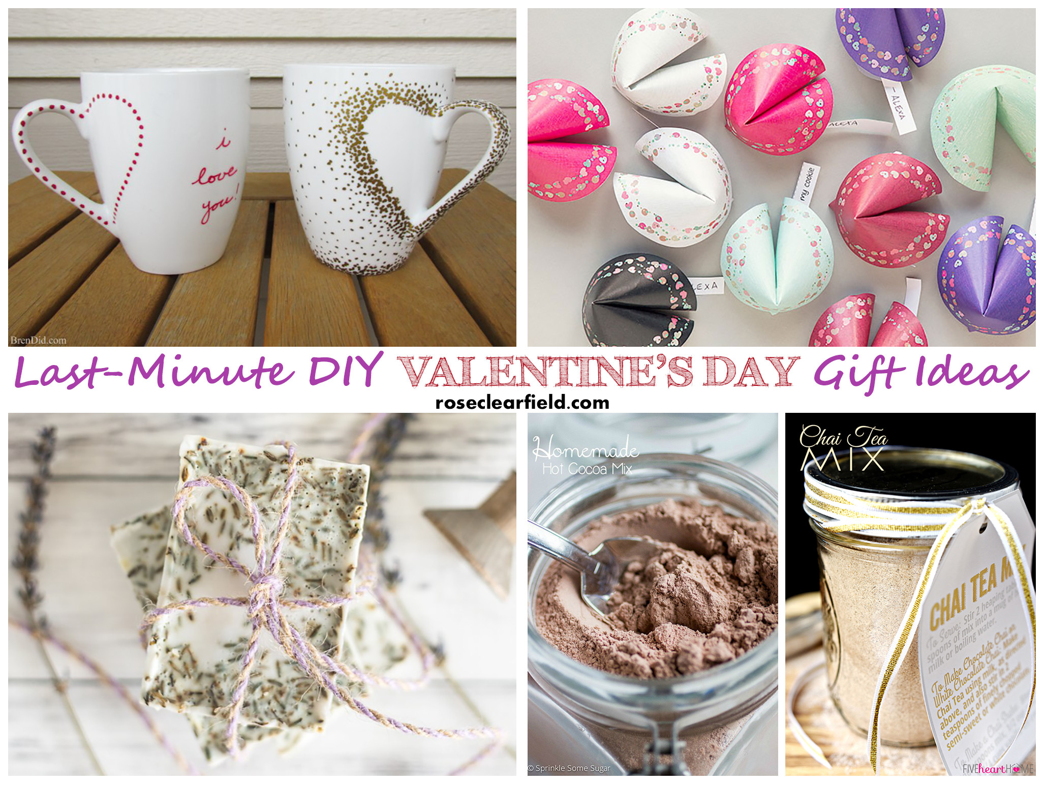 Valentine'S Gift Ideas
 Last Minute DIY Valentine s Day Gift Ideas • Rose Clearfield