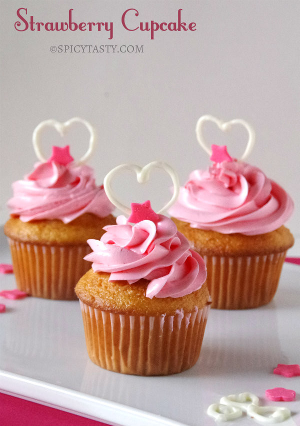 Valentines Cupcakes Recipes
 Strawberry Cupcakes – Valentine’s Day Special