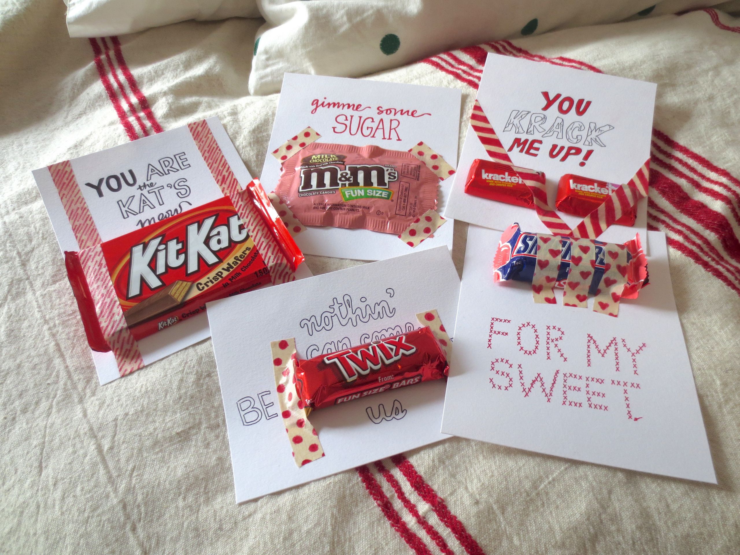 Valentines Day Cards With Candy
 what mariel made diy valentine’s candy pun cards