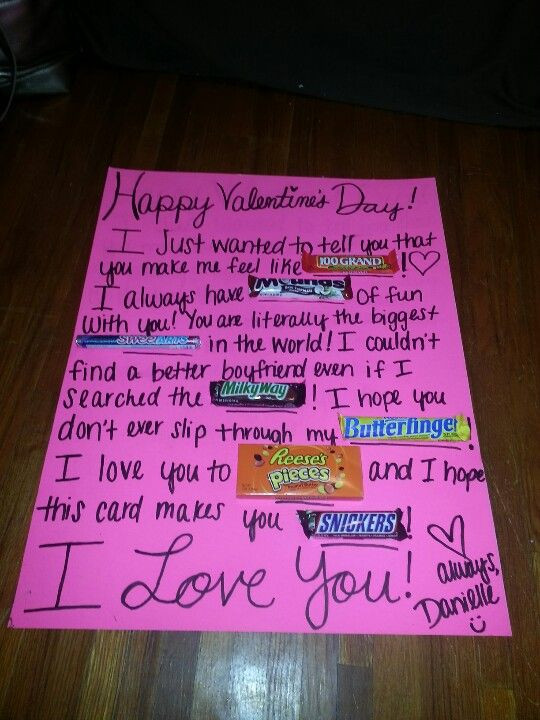 Valentines Day Cards With Candy
 Valentines Day Candy Card